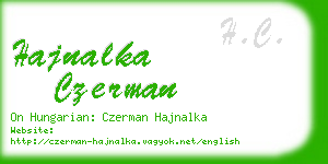 hajnalka czerman business card